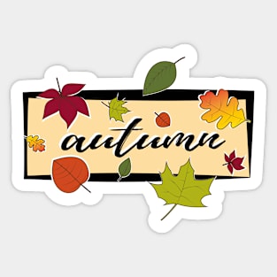 autumn season Sticker